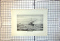 Old Destroyers Patrolling Choppy Sea Expansive Sky Ships Wl Wyllie 381J