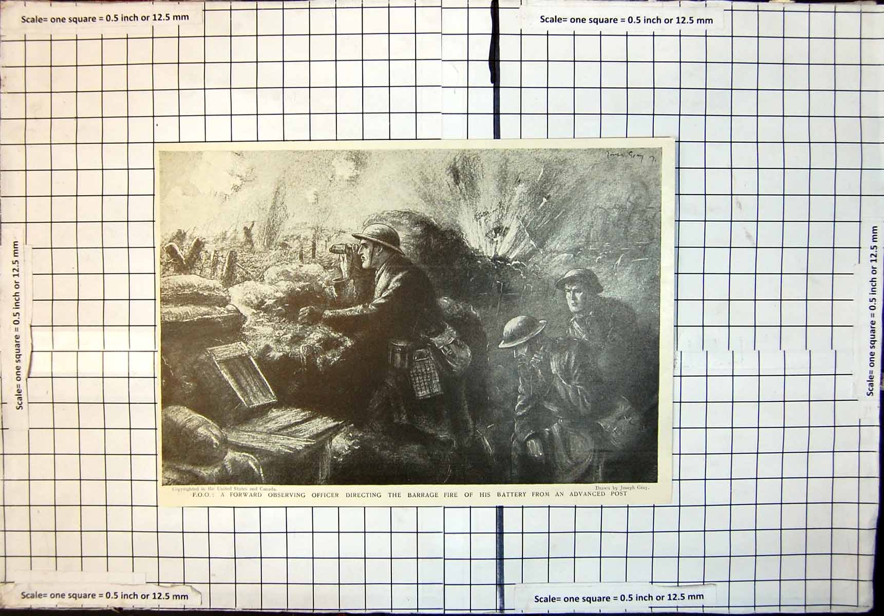 Old Forward Observing Officer Barrage Fire Battery Advanced Post 1917 20th