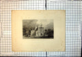 Original Old Antique Print Llanercost Priory Cumberland