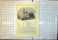 Old Antique Print Aberdeen From Cross Northern Countries Principal Towns