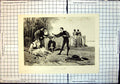 Original Old Antique Print Siesta On Lido Men Ladies Eugene De Blaas 1893 19th