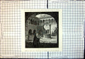 Original Old Antique Print Cloister San Stefano Bologna Monk Reading Bible