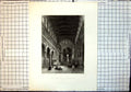 Original Old Antique Print Cathedral At Messina Italy Interior Worshippers