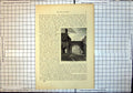 Original Old Antique Print Roman Gate Archway Lincoln