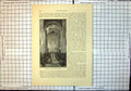Original Old Antique Print Interior Christ Church Cathedral Oxford