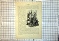 Original Old Antique Print Strathmartines Lodgings Dundee