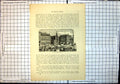 Original Old Antique Print Norwich Market Place Stalls Buildings