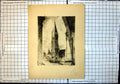 Original Old Antique Print Peace Tower Ottawa Canada