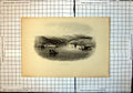 Original Old Antique Print Sebastopol Town Fort Bay Ships Harbour
