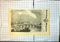 Original Old Antique Print City Moscow View Bridge River Churches 1833 19th