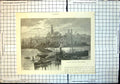 Original Old Antique Print Sydney Darling Harbour From Pyrmont Fred Shell 1886