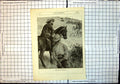 Original Old Antique Print Days Run After Wild Horses