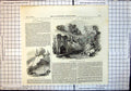 Original Old Antique Print Latest Excavations Pompeii Rohouse Gate Stabia 1853