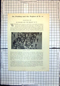 Original Old Antique Print Fielding Neglect Stumps Drawn Cricket Mr C B Fry