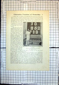 Original Old Antique Print Cricket F Laver Australian Team Albert Trott