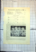 Original Old Antique Print Cricket Cambridge Eleven Mr J R Mason