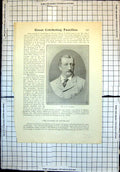 Old Print Cricketing Families Walkers Southgate R D Walker R C N Palairet
