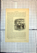 Old Antique Print Jews House Lincoln Grotesque Figure Lincoln Cathedral
