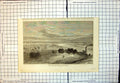 Antique Old Print View River Wundoroo Near Tamatave Palm Trees Houses 1863 19th
