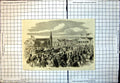 Antique Old Print Royal Marriage Festivities Christchurch New Zealand 1863 19th