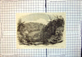 Antique Print New Zealand Devils Nest Road Through Bush Drury Waikato 1863 19th