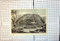 Antique Old Print War New Zealand Alexandra Redoubt Tuakau Waikato River 1863