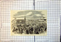 Antique Old Print New Zealand Royal Marriage Festivities Christchurch 1863 19th