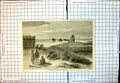 Original Old Antique Print Sugar Loaf Islands From Waireka Hill 1863 Victorian