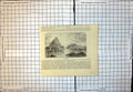 Original Old Antique Print Bermudas Islands Rock Town Ships Bay