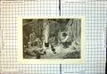 Old Antique Print Interior British Columbian Indians Hut Dinner Time 1893 19th