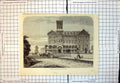 Original Old Antique Print Monteagle House Hotel Niagara Falls 1863 Victorian