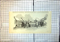Original Old Antique Print York Factory West Coast Hudsons Bay 1890 Victorian