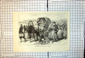 Old Distress Russia Migration Peasants Horse Carriage P Naumann 1891 Victorian