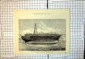 Original Old Antique Print Ship Livadia As She Lies Messrs Elders Dock 1880