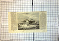 Original Old Antique Print Terminal Station Ipswich Queensland 1868 Victorian