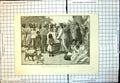 Original Old Antique Print Distributing Blankets Queens Birthday Australia 1889