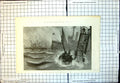Original Old Antique Print Naval Manoeuvres Rough Anchorage X Fleet 1901 20th