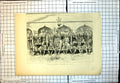 Original Old Antique Print Houssa Troops Trained At Lagos