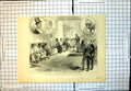 Old Print Grand Palaver Sierra Leone Between Governor Native Chiefs 1877 19th