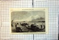 Antique Print Gondolas Conveying Passengers Luggage Over Lagoon Venice 1866