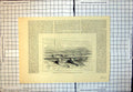 Original Old Antique Print Fish Plates Rails Where Dynamite Was Placed