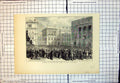 Antique Old Print Reception Duke Duchess Teck Liverpool Crowds Square 1872 19th