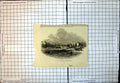 Original Old Antique Print Lady Feversham Ship Tynemouth Harbour 1846 Victorian