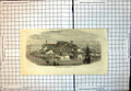 Original Old Antique Print New Dry Dock Rio De Janeiro Ships Harbour Bay