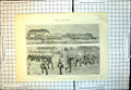 Old Print Sham Fight Jamaica Men Hms Forward Constabulary Boats Crew 1889 19th