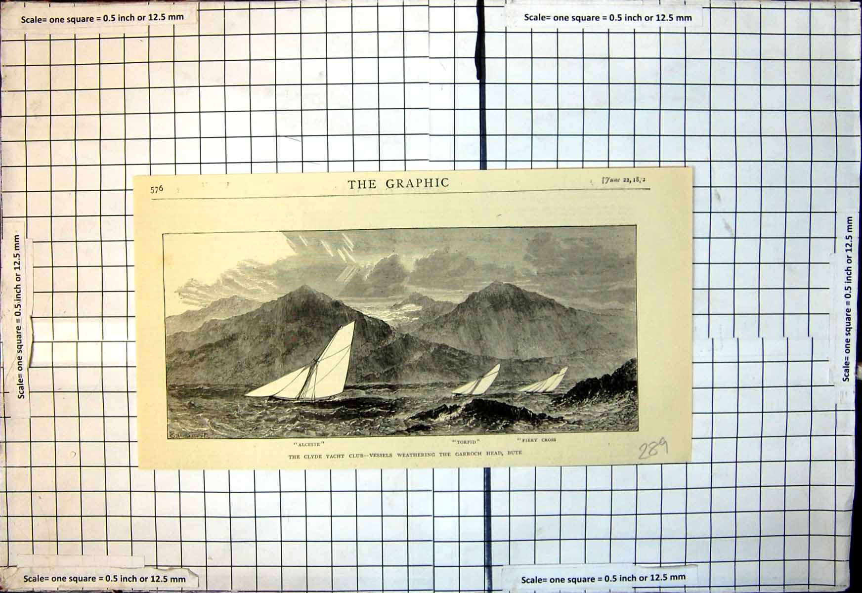 Old Clyde Yacht Club Vessels Weathering Garroch Head Bute Torpid 1872 Victorian