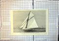 Old New American Steel Sloop Yacht Volunteer Built Compete Thistle 18 19th