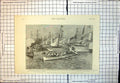 Old Print Meeting Emperors Russia Germany Kiel German Flagship Baden 1892 19th