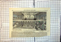 Antique Print Oxford Gymnasium W Wilinson Architect Wall Bars Ropes Weights