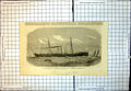 Antique Old Print Late Civil War War Steamer Tallahassee Now Liverpool 1865